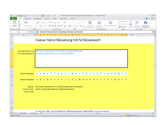 EMS Kraus - Aufbaukurs Informatik Caesarverschlüsselung