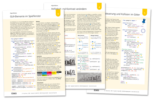 EMS Kraus - Vorderseite Arbeitskarten Python